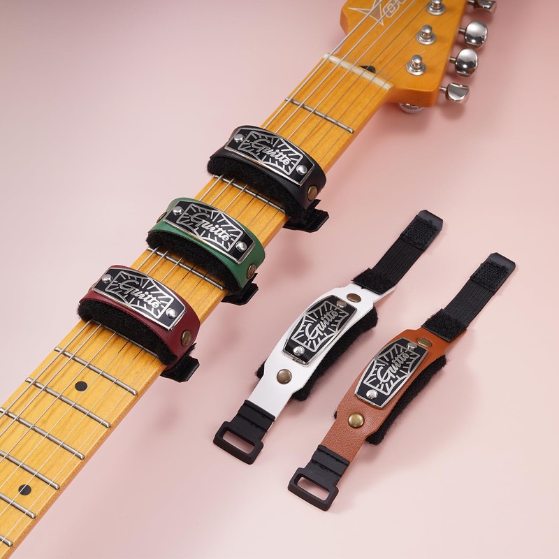 GUITTO Guitar String Mute Dampener, Fretboard Muting Wraps with Built-in