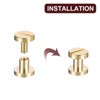 sourcing map 30Pack Brass Chicago Screws, 5x8mm Flat Head Screw