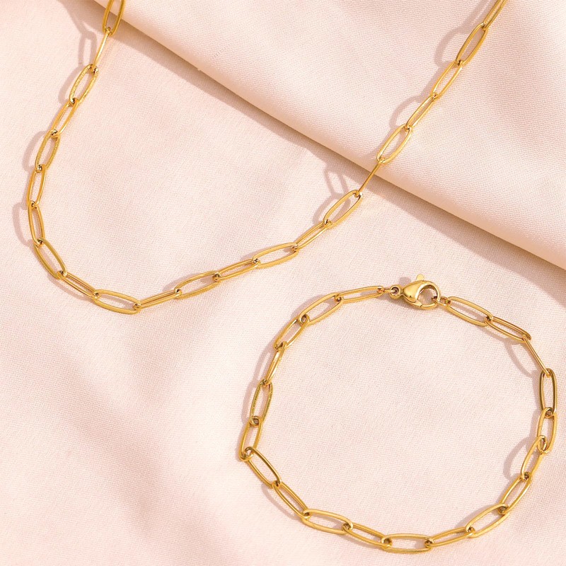 TESSTSY Stainless Steel Paper Clip Chain, 3.6 m DIY Paper