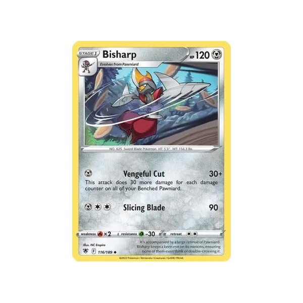 Bisharp - 116/189 - Uncommon - Reverse Holo - Sword