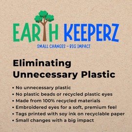 The Petting Zoo Beaver Stuffed Animal Plushie, Gifts for Kids, Earth Keeperz Wildlife Animals, Zoologee Brown Beaver Plush Toy, 12 inches