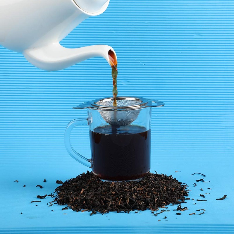 HealthAndYoga™ Stainless Steel Tea Strainer with a Utility Cup -