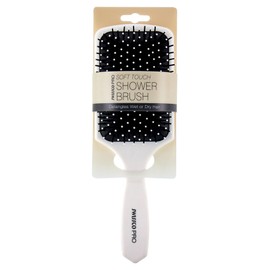 Swissco Pro Soft Touch Paddle Shower Hair Brush (White)