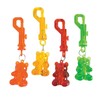 Fun Express Gummy Bear Shaped Key Chain Clips - Set