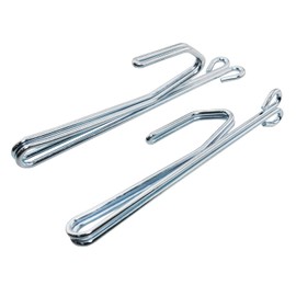 AXLIZER 18PCS Slip on Drapery Hooks Metal Curtain Hooks Metal Hooks Slip on Drapery Hook Pins for Curtain