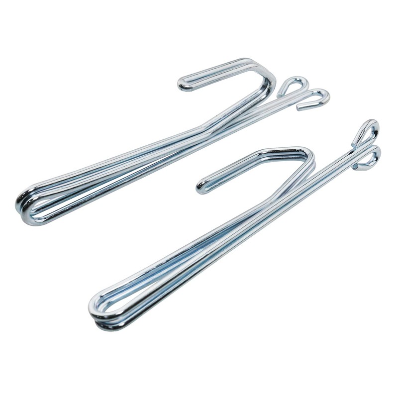 AXLIZER 18PCS Slip on Drapery Hooks Metal Curtain Hooks Metal