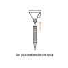 Truper EMB-50 Embudo plástico flexible con filtro 5", color, pack