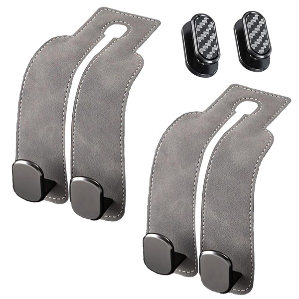 CGJCYAO Headrest Hooks for Car, Universal Car Seat Back Double
