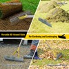 Garden Leaf Rake: Dual Function Thatching Rake for Lawn Dead