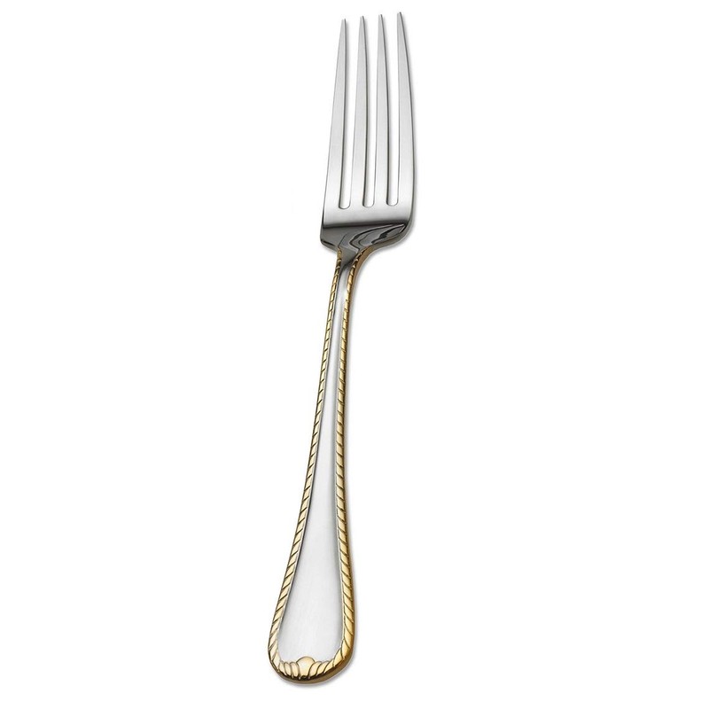 Mikasa Cameo Gold 18/10 Stainless Steel Dinner Fork (Set of