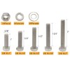 LBY- 110Pcs 5 16 18 — 1~2 Hex Bolts Nuts