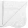 (White) - MONOBLANKS Cotton Baby Quilt Personlized Monogram Lightweight Embossed