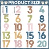 20Pcs 13In Boho Jumbo Numbers Bulletin Board Set Boho Rainbow