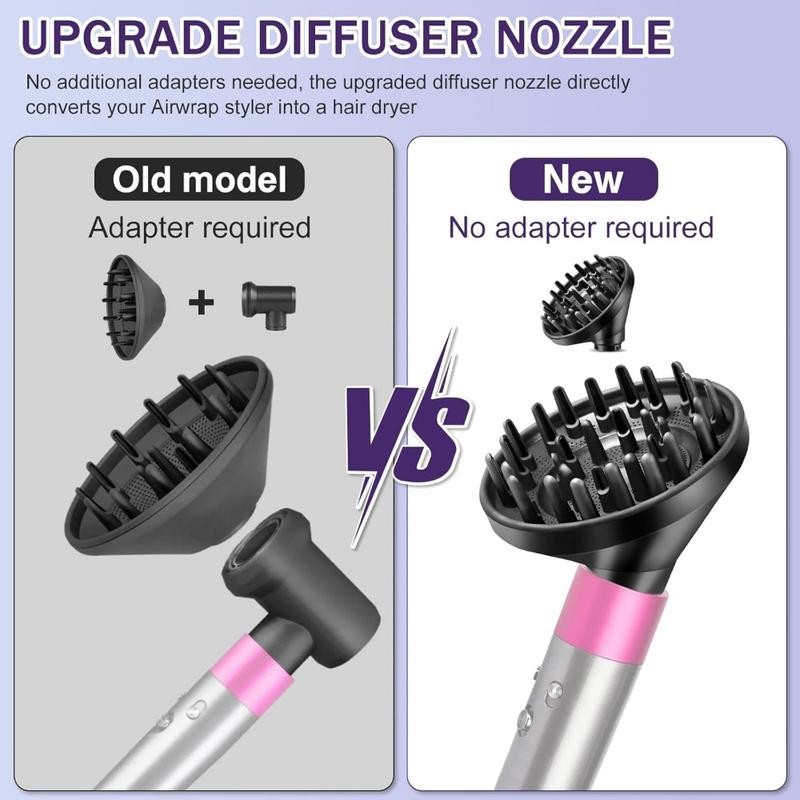 Upgraded Diffuser for Dyson Airwrap Attachment, Converting for Dyson Airwrap