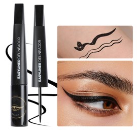 MAEPEOR Ultra-Fine Liquid Eyeliner Black High-Pigmented Matte Eyeliner Pen Stay All Day Makeup with Fine Brush Tip (01 Black)