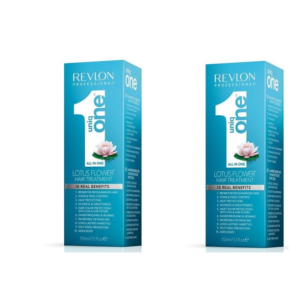 Revlon Pack Of 2 Uniq1 Lotus Flwr Hair Treatment 5.1