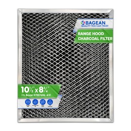 Range Hood Filter Replacement 10.5" x 8.8" for 41F 97007696 Broan Charcoal Grease Filter Combo - Ductless Hood Filter - Metal Mesh Screen Filters Grease and Carbon Freshens Kitchen Air (41F 1-Pack)
