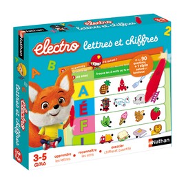 Dujardin 31618 Electro Letters and Numbers Electronic Educational Game for Children from 3 to 5 Years, Multi-Colour, 30 x 4.5 x 25 cm