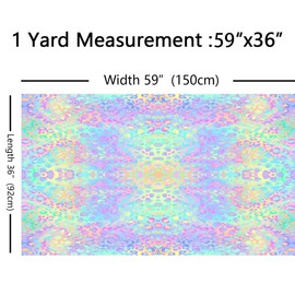 Upholstery Fabric with Leopard Pattern, Sold by the Metre, Colourful Cheetah Print, Upholstery Fabric for Chairs, Luxurious, Teal, Wild Animal Theme, Girls' Room, Decorative, Waterproof, Outdoor