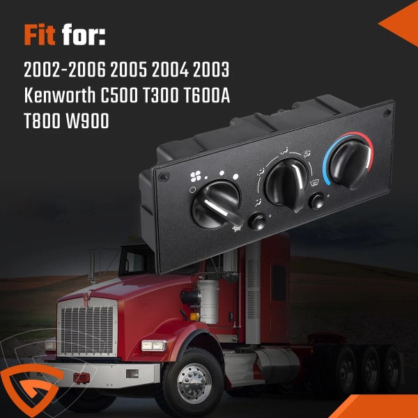 Gearzaar Heavy Duty A/C Control Switch Panel For Kenworth W900