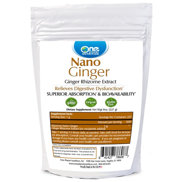 One Planet Nutrition Nano Ginger Root - High Absorption Nano