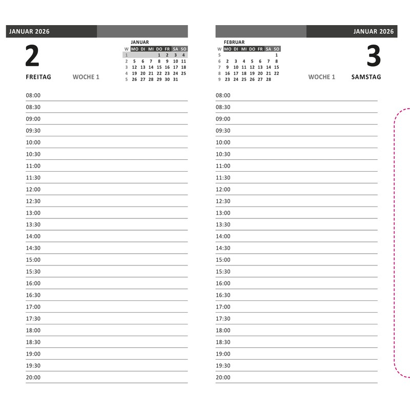 Idena 12060 Pocket Diary 2026 in Format 10 x 16.5