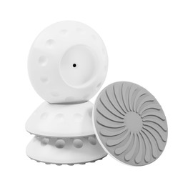 BalanceFrom Baby Gate Wall Protector, 4 Pack Wall Cups for Child Pressure Mounted Stair Safety Gate, Protect Walls Doorways from Pet Dog Gates, No Screw Need, White