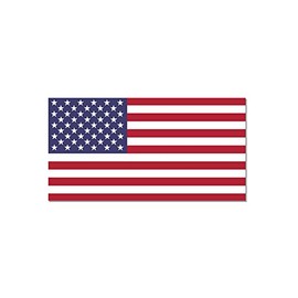 USA US American Flag Star Spangled Banner Vinyl Sticker Decal (1 inch to 12 inch Wide) (4 inch Width)