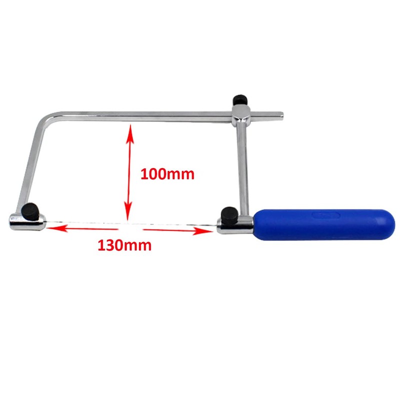 Adjustable Saw, Multi-Purpose Jewellery Hacksaw U-Shaped Saw Frame with 2