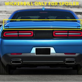 Rear Trunk Lip Spoiler Wickerbill Narpes Style for Challenger 2008-2023 (only wickerbill) with Rivnut Tool Included
