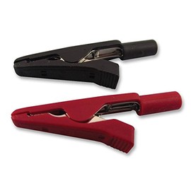 Crocodile Clip 2mm Red & Black MA1 Red + Black