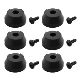 Be In Your Mind 6 Pack Screw Rubber Tube Tips Replacement Feet Compatible with Hurrycane Freedom Edition Walking Sticks with Screws