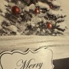 Vtg Christmas Card UNUSED Glitter Snow Decorated Tree 3D AG