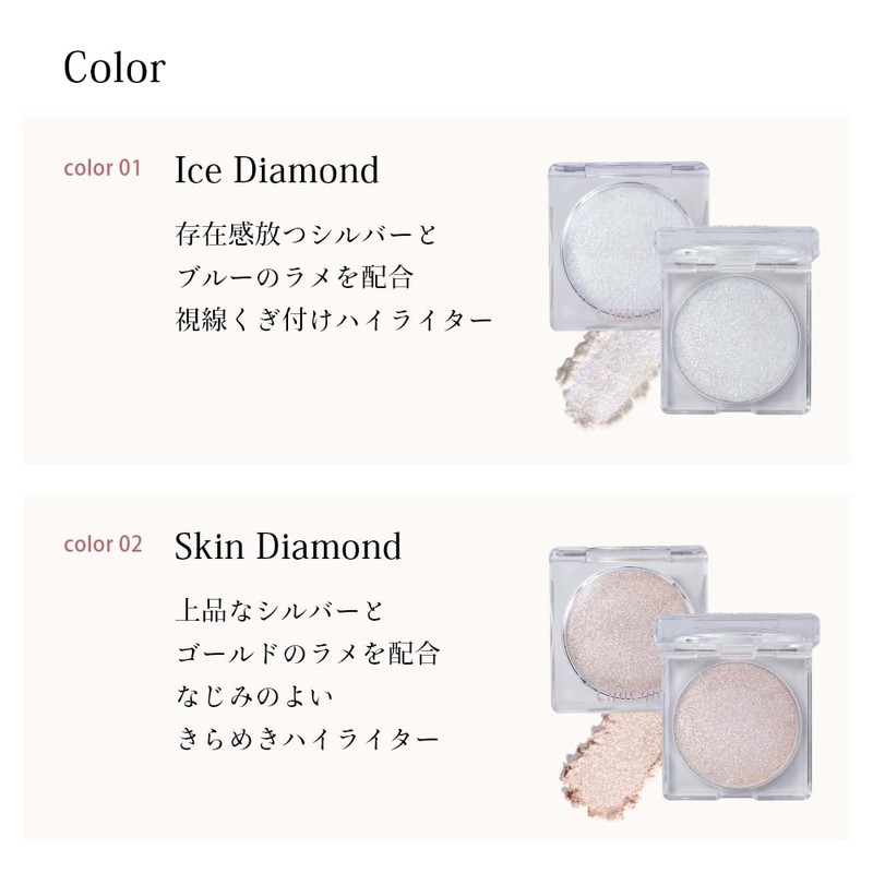 CipiCipi Bling Highlighter (02 Skin Diamonds), 0.08 oz (2.2 g),