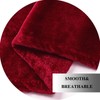 JIAHANNHA Fleece Blanket King Size Red 108 by 90 Inches