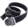 CHROME CRANE BLT055 Men's Braided Waist Belt, Python, Snake Buckle