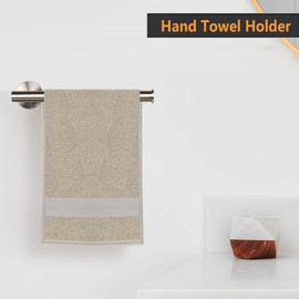 Sotuai Hand Towel Holder - 9" Modern Design Towel Ring, Thicken SUS 304 Stainless Steel Towel Holder for Bathroom Wall, Contemporary Hand Towel Rack - Brushed Nickel