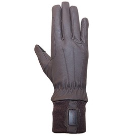 Taj Winter Ladies Synthetic Leather Equestrian Horse Riding Gloves, Brown sz 6 Small