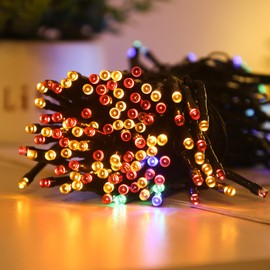 SyouHome 2 Pack Solar String Lights Outdoor, 200 LED 78 Ft Solar Lights Outdoor with 8 Lighting Modes, IP65 Waterproof for Garden, Patio, Xmas, Balcony, Tree, Wedding, Party Decor (Multicolor)