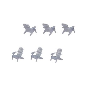 Outland Models Railroad Scenery Adirondack Chair Set 1:64 S Scale