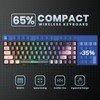 GEODMAER 65% Gaming Keyboard, LED Backlit Mini Wired, Ultra-Compact Anti-Ghosting