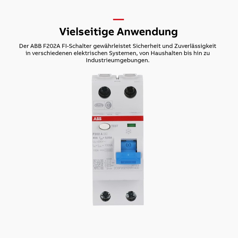 ABB Residual-Current Circuit Breaker 40 °F202A-40/0.03