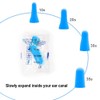 Quality Foam Blue Earplugs - 50 Pairs Bulk Pack, 32db