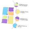 MAGICLULU 2pcs Sticky Memo Pad and Index Tabs Notebook for