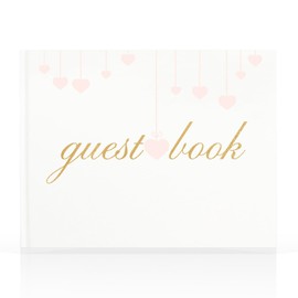 Wedding Guest Book - Elegant Guestbook for Wedding Receptions, Birthdays and Baby Showers - Sign in and Photos Book Perfect for Home, Hotel, and Special Events（Love Style）