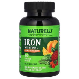 NATURELO Chelated Iron Vitamin C Vegetable Capsules Natural Iron Supplement for Pregnant Women 180 Tablets NATURELO / 내추렐로 킬레이트 철분 비타민C 베지캡슐 임산부 여성 천연 철분제 180정 NATURELO