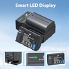 LP LP-E6 LP-E6N Battery and Charger Pack, 2-Pack 2600mAh Battery