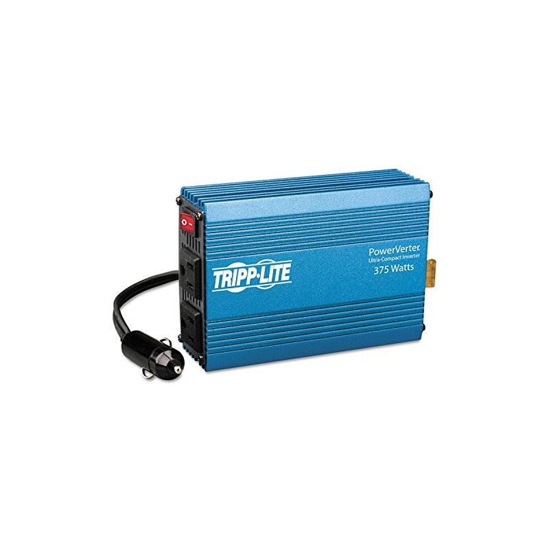 Tripp Lite 375W Car Cigarette Lighter Plug Power Inverter with