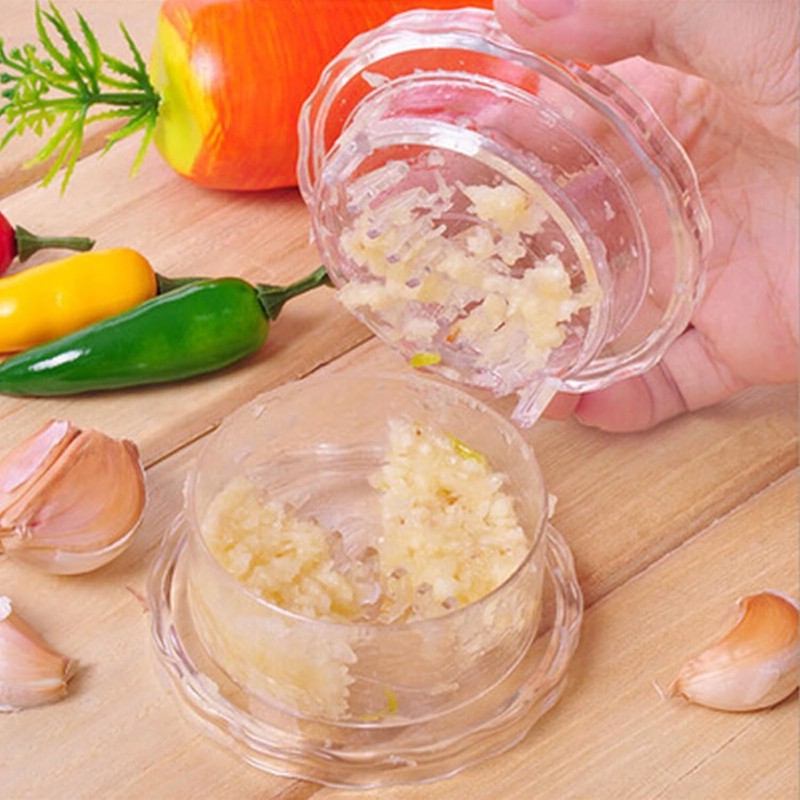 Manual Garlic Twister & Masher, Multi-Functional Mincer & Grinder for