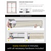 No Tools No Drill Cordless Roman Shades for Indoor Windows